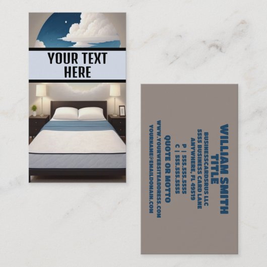 穏やかな夜の眠り 名刺 (正面/裏面)