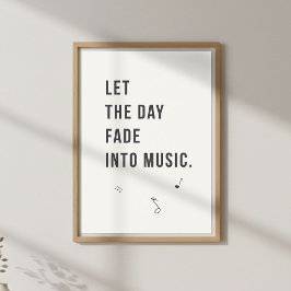 穏やかな夜の装飾。ミニマルなベッドルームのポスター ポスター