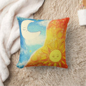 穏やかな太陽と月 クッション (ブランケット)