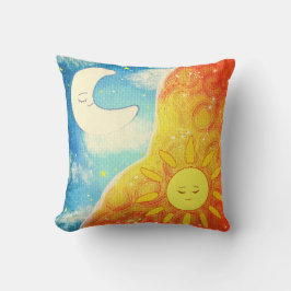 穏やかな太陽と月 クッション