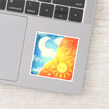 穏やかな太陽と月