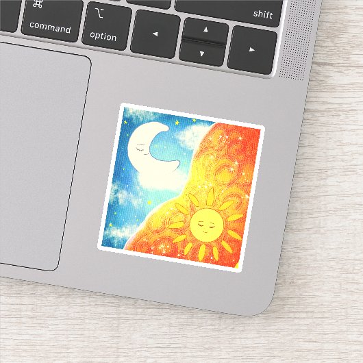 穏やかな太陽と月 シール (詳細)
