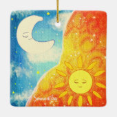 穏やかな太陽と月 セラミックオーナメント (裏面)