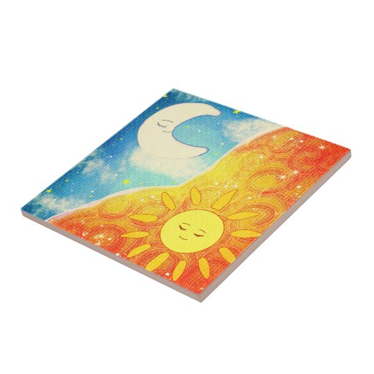穏やかな太陽と月 タイル (側面)
