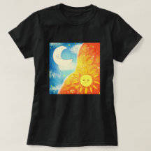 穏やかな太陽と月