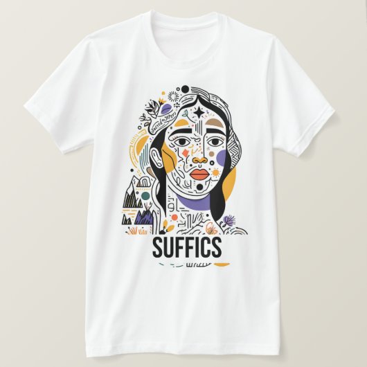 穏やかな女性 | 窒息 Tシャツ (デザイン正面)