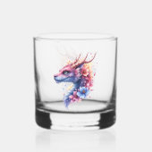穏やかな守護のドラゴン。 ウイスキーグラス (裏面)