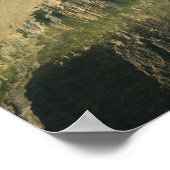 穏やかな山々リバーシーンの背後 ポスター (角)