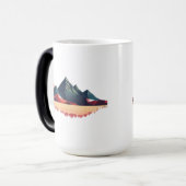 穏やかな山のマグ モーフィングマグカップ (正面左)