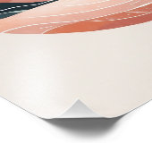 穏やかな山の夕日 フォトプリント            (角)