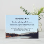 穏やかな山の湖の死の記念日を思い出す 招待状 (スタンド正面)