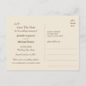 穏やかな山の湖の風景アンティーク写真 案内ポストカード (裏面)