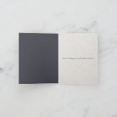 穏やかな山の湖の風景ヴィンテージ写真青 サンキューカード (内部)