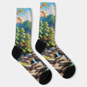 穏やかな山の滝の風景 ソックス (右)