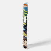 穏やかな山の滝の風景 Case-Mate iPhoneケース (裏面 / 右)