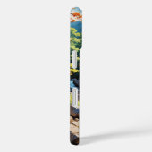 穏やかな山の滝の風景 Case-Mate iPhoneケース (裏面 / 右)