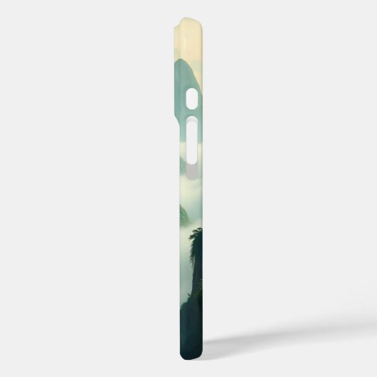 穏やかな山の滝風景 Case-Mate iPhoneケース (裏面 / 左)