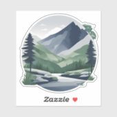 穏やかな山の風景の防水 シール (シート)