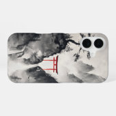 穏やかな山景色 iPhone 16ケース (裏面横)