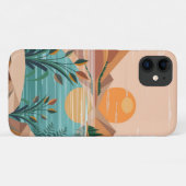 穏やかな山湖のサンセット風景 Case-Mate iPhoneケース (裏面(横))