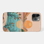 穏やかな山湖の夕焼け風景 Case-Mate iPhoneケース (裏面(横))