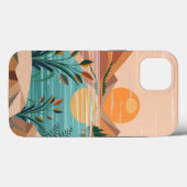 穏やかな山湖の夕焼け風景 Case-Mate iPhoneケース (裏面 (横))