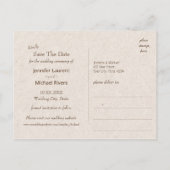 穏やかな山湖風景ヴィンテージ写真 案内ポストカード (裏面)