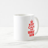 穏やかな崇拝Satanを保って下さい コーヒーマグカップ (正面右)