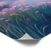 穏やかな川の流れ ポスター (角)