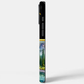 穏やかな川の谷を見下ろすバッファロー Case-Mate iPhoneケース (裏面 / 左)