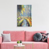 穏やかな川路印象派の風景芸術 キャンバスプリント (インサイチュ (リビング))