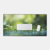 穏やかな川 デスクマット (キーボード&マウス)