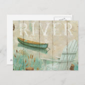 穏やかな川 ポストカード (正面/裏面)