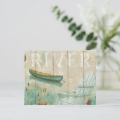 穏やかな川 ポストカード (スタンド正面)