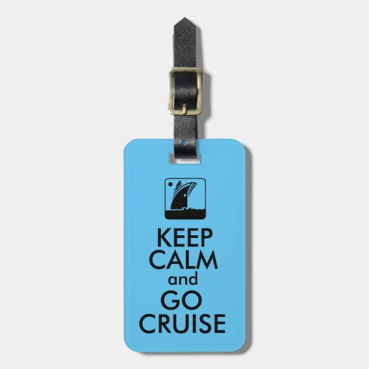 穏やかな巡航を保って下さい ラゲッジタグ (正面縦)