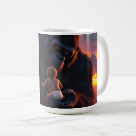 穏やかな巨人日の出 コーヒーマグカップ (正面右)