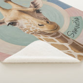 穏やかな巨人：パステル・キリン シェルパブランケット (3/4)