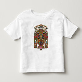 穏やかな巨人: 芸術的な象のデザイン トドラーTシャツ