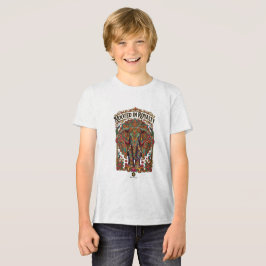 穏やかな巨人: 芸術的な象のデザイン トライブレンドTシャツ