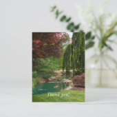 穏やかな庭園 ポストカード (スタンド正面)