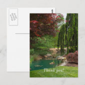 穏やかな庭園 ポストカード (正面/裏面)