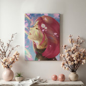 穏やかな彩りの虹のタッチ キャンバスプリント