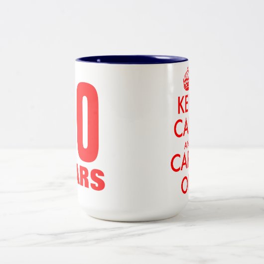 穏やかな従業員の感謝のマグ|をカスタマイズ可能保って下さい ツートーンマグカップ (中央)