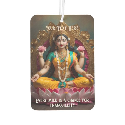 穏やかな心で運転する カーエアーフレッシュナー (裏面)