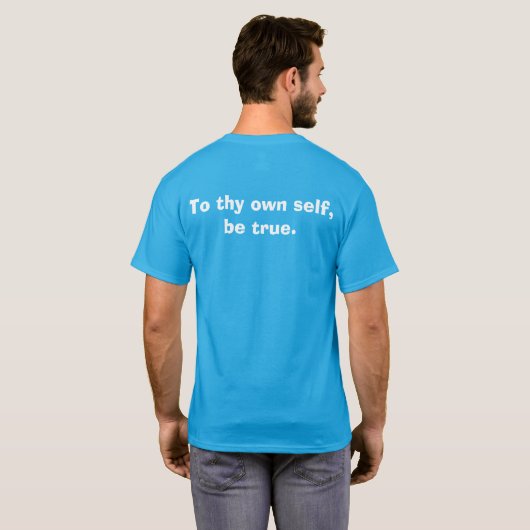 穏やかな心 - 内省のTシャツ Tシャツ (裏面フル)