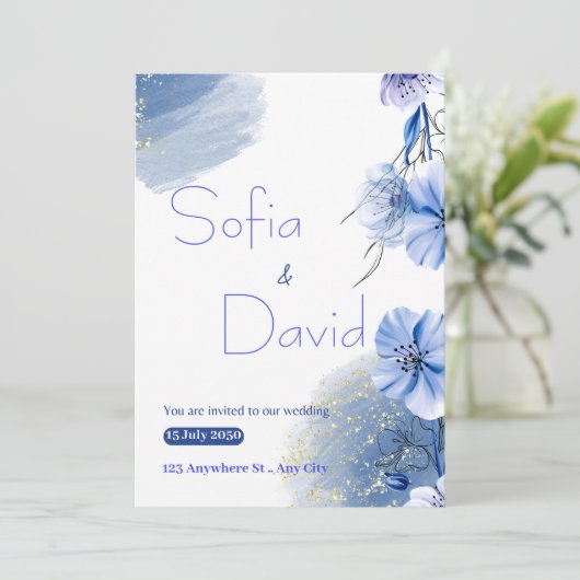 穏やかな愛の交響曲:結婚式招待状 招待状 (スタンド正面)