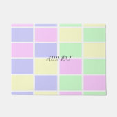 穏やかな抽象芸術の色のスペクトル ドアマット (正面)