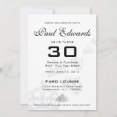 穏やかな招待されましたのパーティーの招待を保って下さい 招待状 (裏面)