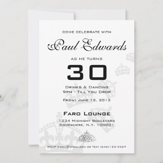 穏やかな招待されましたのパーティーの招待を保って下さい 招待状 (裏面)