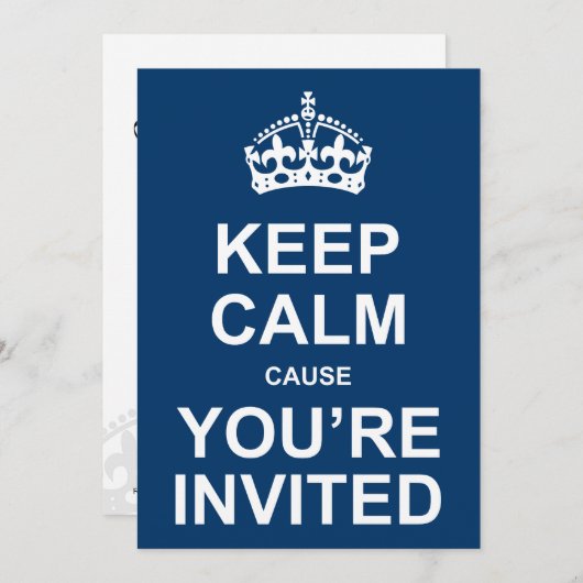 穏やかな招待されましたのパーティーの招待を保って下さい 招待状 (正面/裏面)